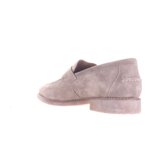 johnnie-O Men\'s Suede Penny Loafers in Light Taupe